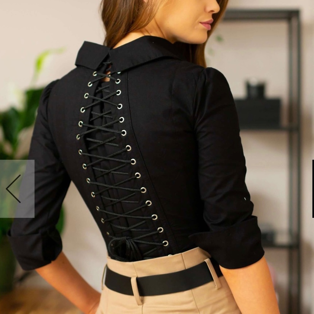 Black Corset Story Top